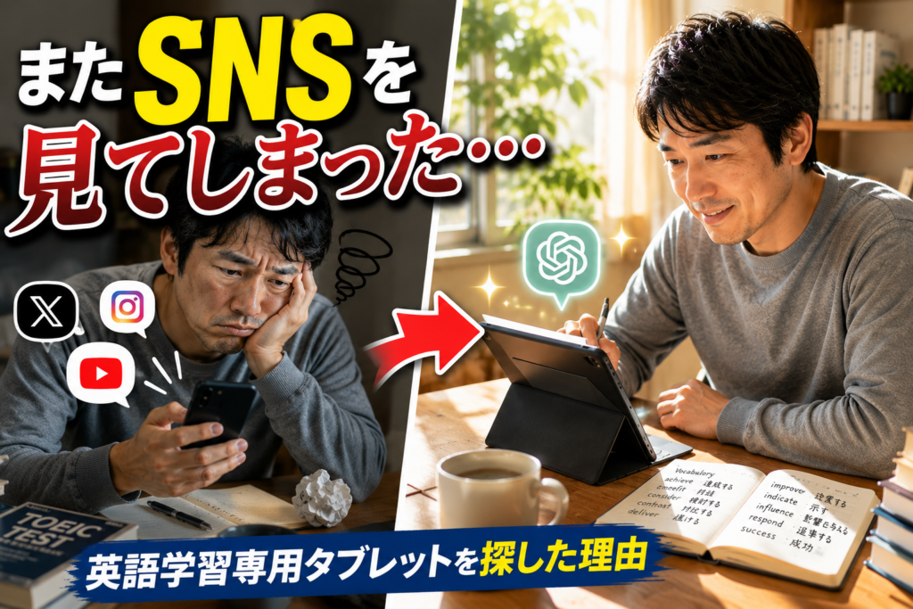 英語学習専用タブレットを探した理由