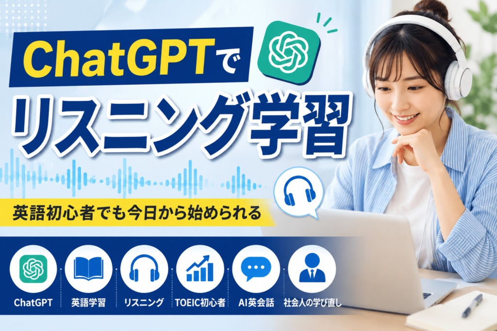 初心者でも無料で続けられるAI英語学習術