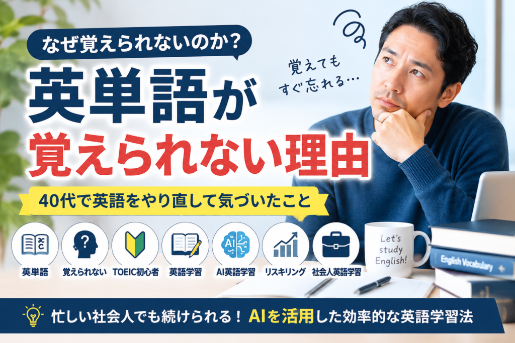 英単語が覚えられない理由