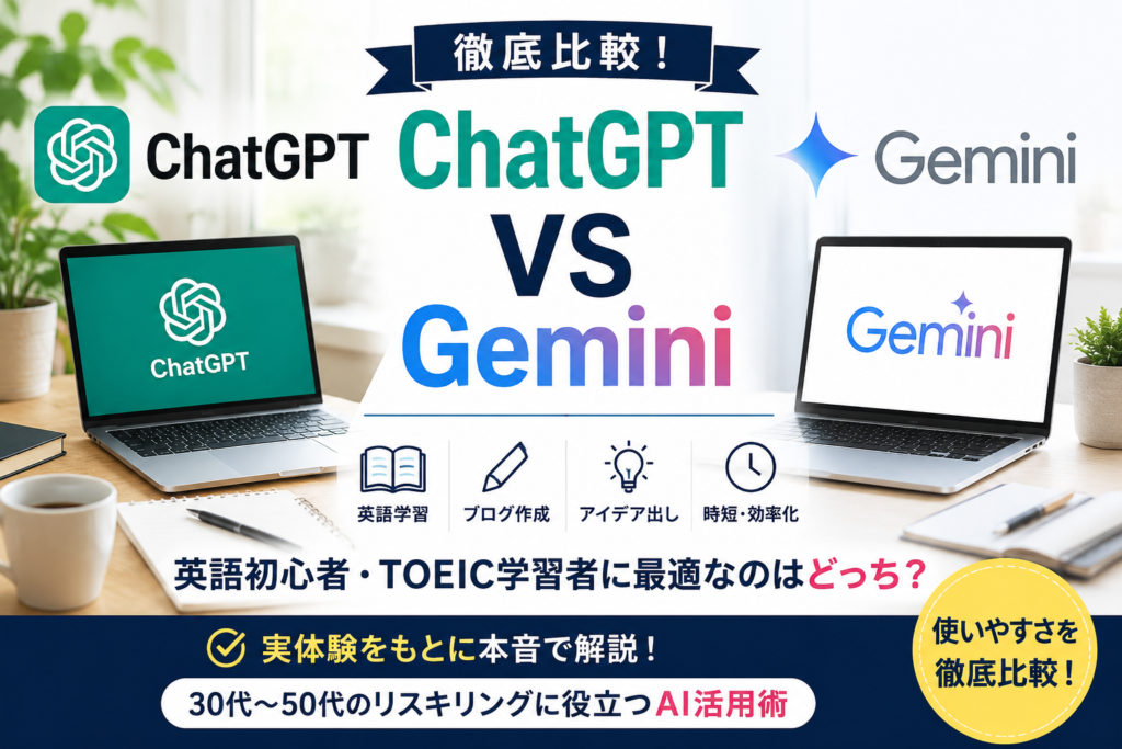 ChatGPT vs Geminiを徹底比較
